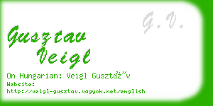 gusztav veigl business card